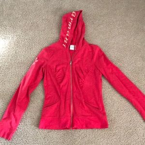 Armani Exchange hoodie sweater red